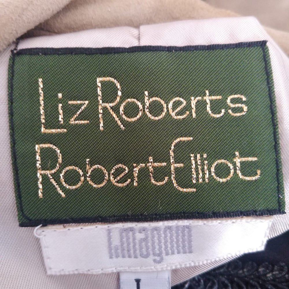 LIZ ROBERTS/ROBERT ELLIOT VINTAGE SUEDE SUIT (SIZE L)!! - Picture 4 of 4